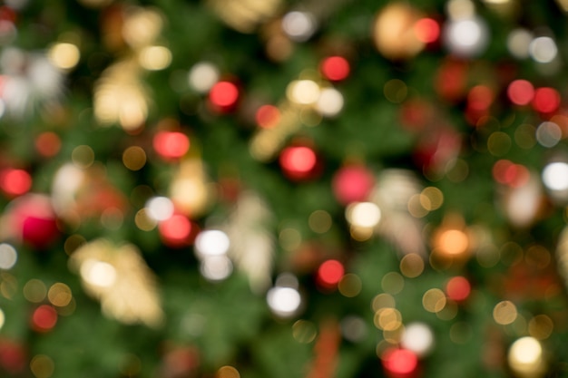 Bokeh Christmas Tree as Christmas Wallpaper and Background