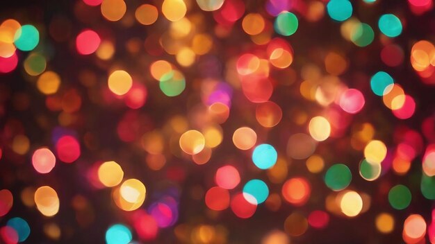 Photo bokeh circle beautiful abstract colors for christmas background