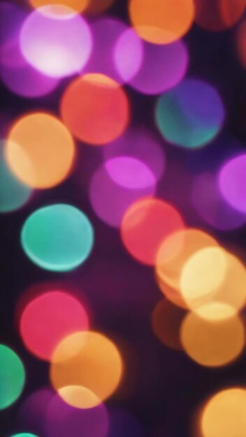 Bokeh and defocused multicolor abstract lights background