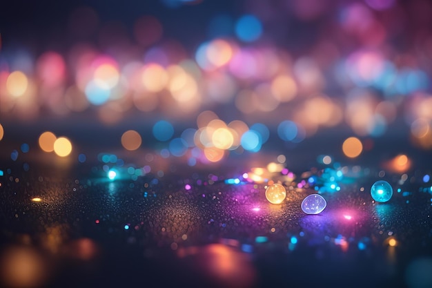 Bokeh Dreamscape Ethereal Lights in Gradient Glory wallpaper