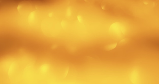 Bokeh glow Light flare overlay Sequin reflection Defocused gold shiny circles glare on orange color gradient abstract background