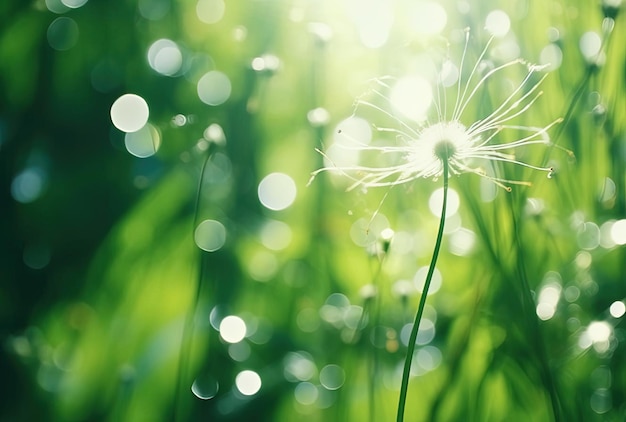 bokeh groene zon