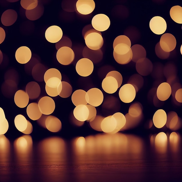 Bokeh lichten achtergrondeffect wazig behang kerstverlichting onscherp