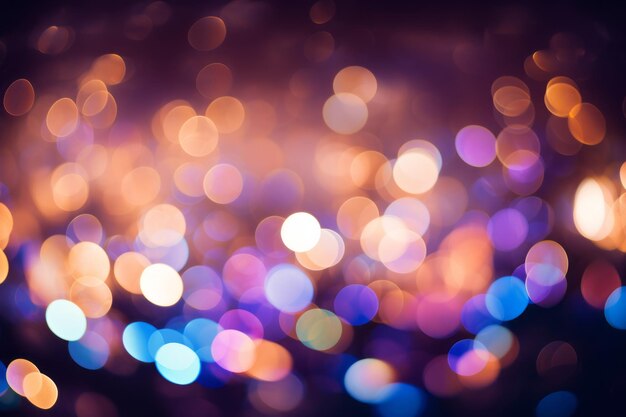 Bokeh lichten vormen Happy New Year nieuwjaarsfoto