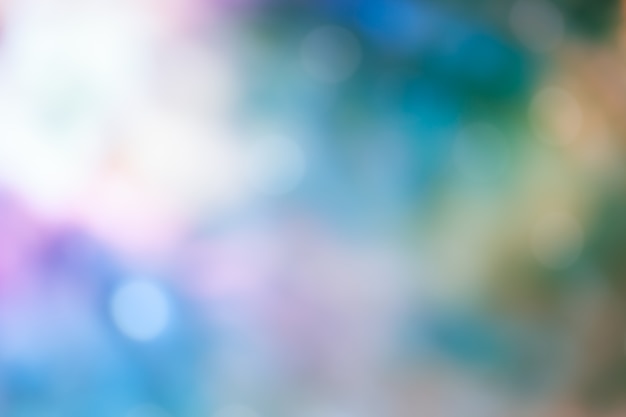 Bokeh Light on blue Pastel color Background