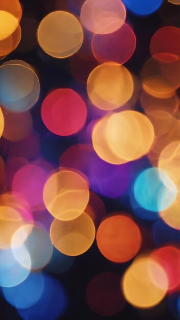 Bokeh lights abstract overlay