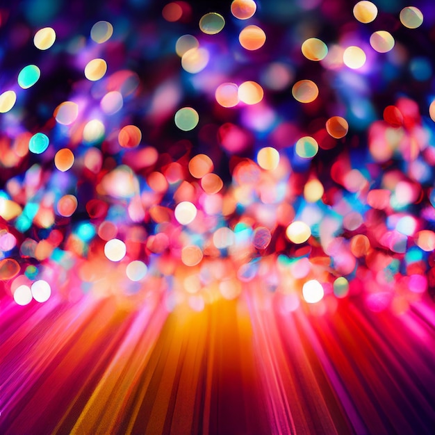 Photo bokeh lights background effect blurred wallpaper christmas lights out of focus