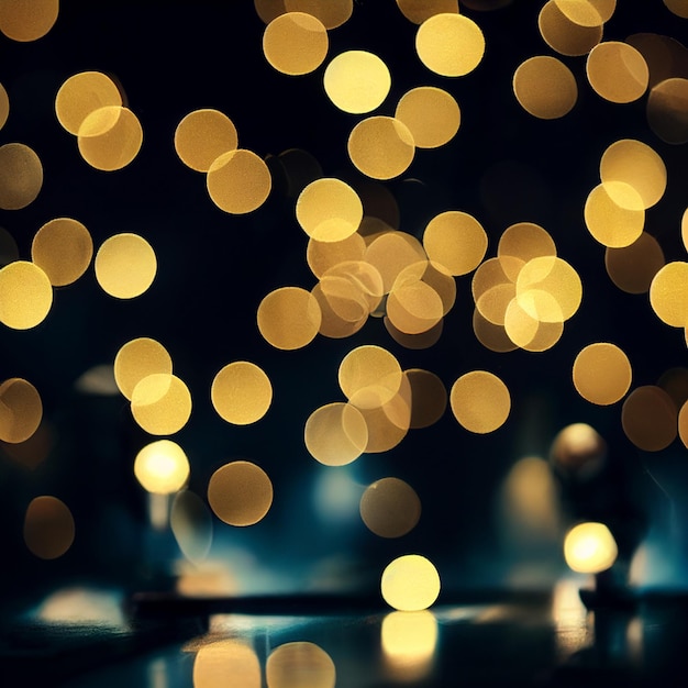 Bokeh lights background effect blurred wallpaper christmas lights out of focus