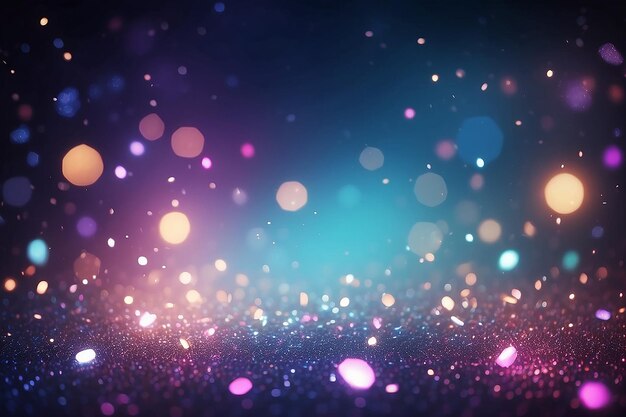 Bokeh lights and glitter background