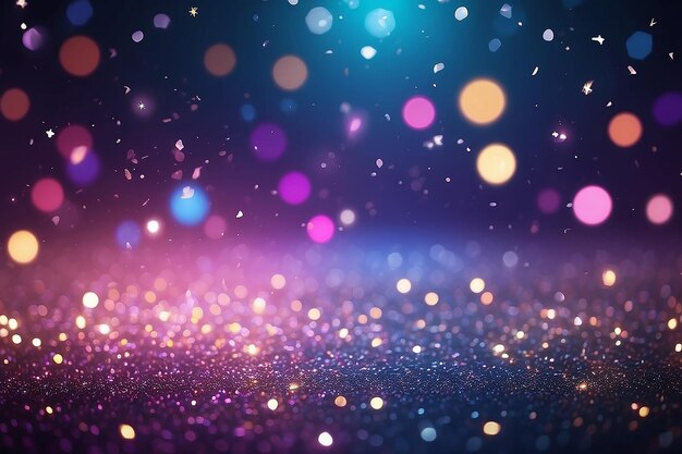 Bokeh lights and glitter background