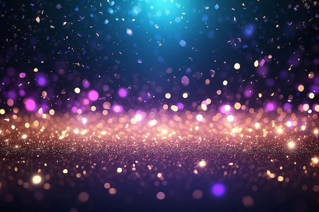 Photo bokeh lights and glitter background