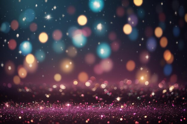Premium AI Image | Bokeh lights and glitter background