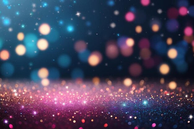 Premium AI Image | Bokeh lights and glitter background