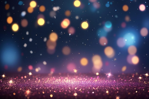 Premium AI Image | Bokeh lights and glitter background