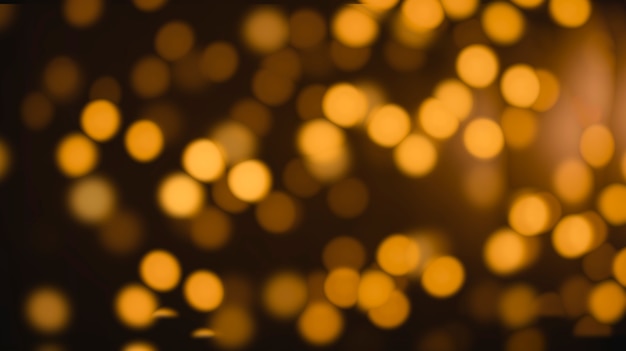 Bokeh lights Gold glitter background