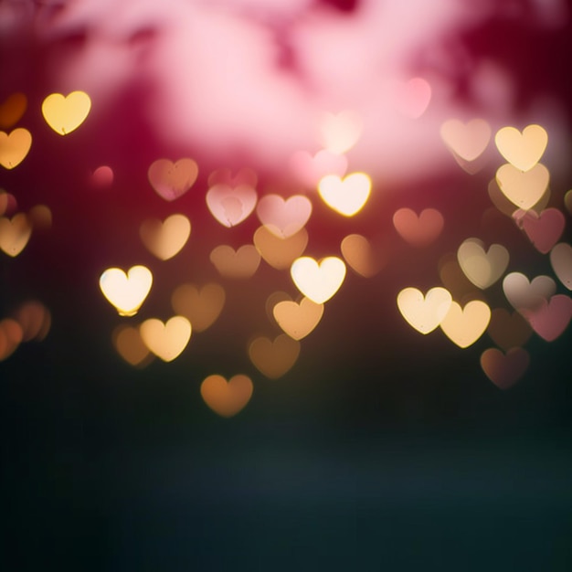 Bokeh of love background