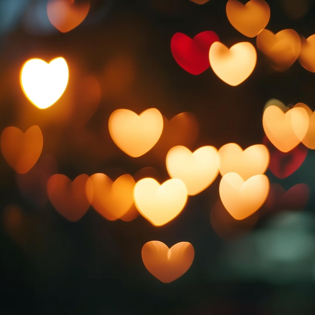 Bokeh of love background