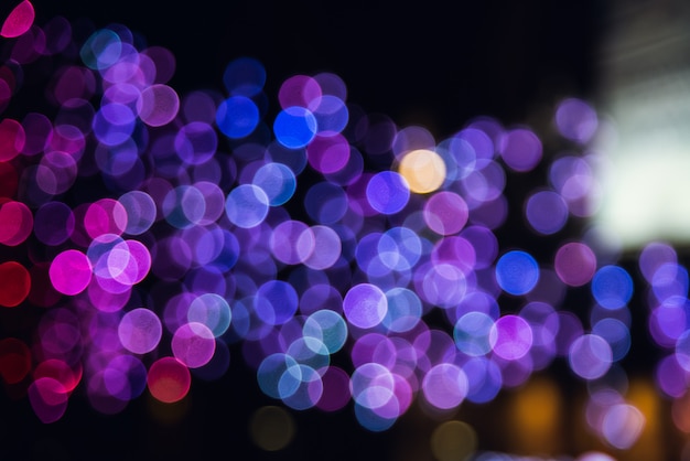 Bokeh night light background