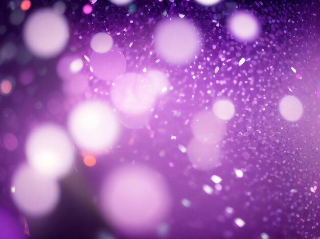 Photo bokeh pattern on purple mosaic background