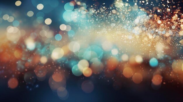 Bokeh and sparkles christmas background