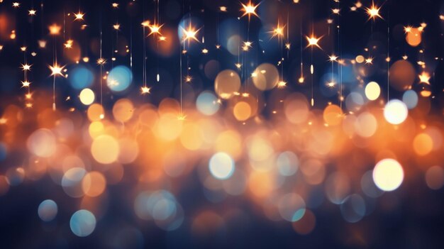 Photo bokeh stars background