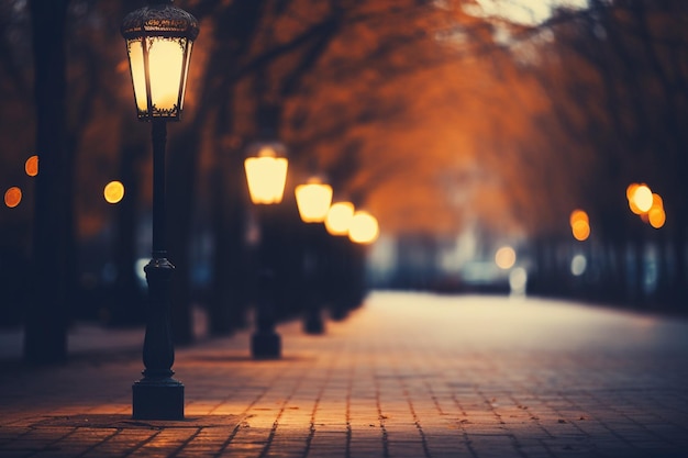 Уличный фонарь Боке