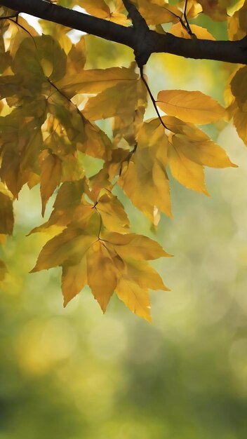 Bokeh of tree leaves for nature background