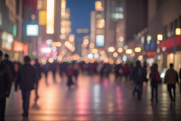 Bokeh van een drukke stadsstraat