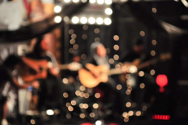 Foto bokeh van muzikanten