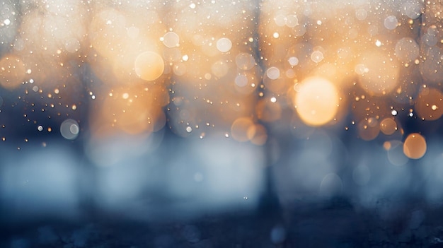 Photo bokeh winter background