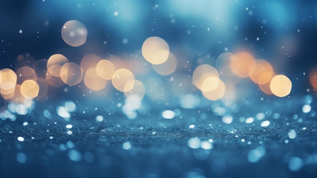 Bokeh winter background