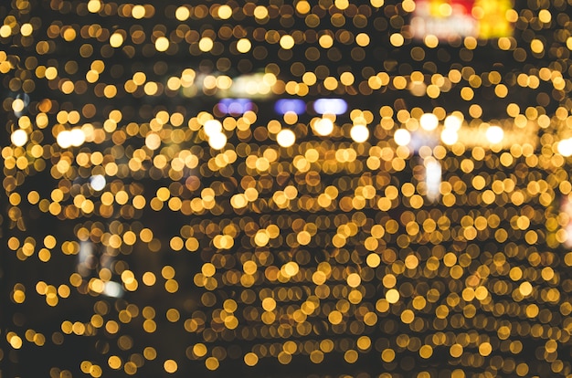 Bokeh yellow gold