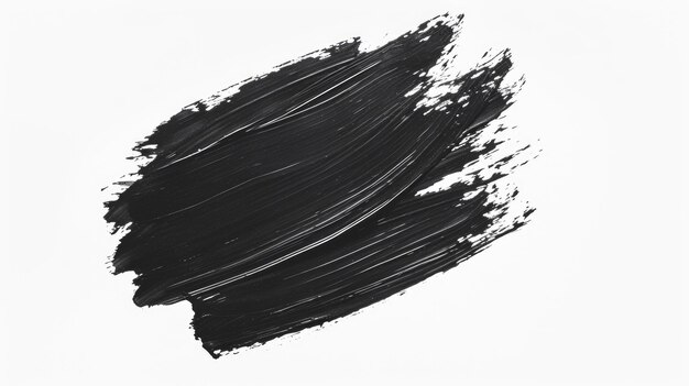 색 배경 의 예술 에 고립 된 대담 한 검은색 브러쉬스트로크