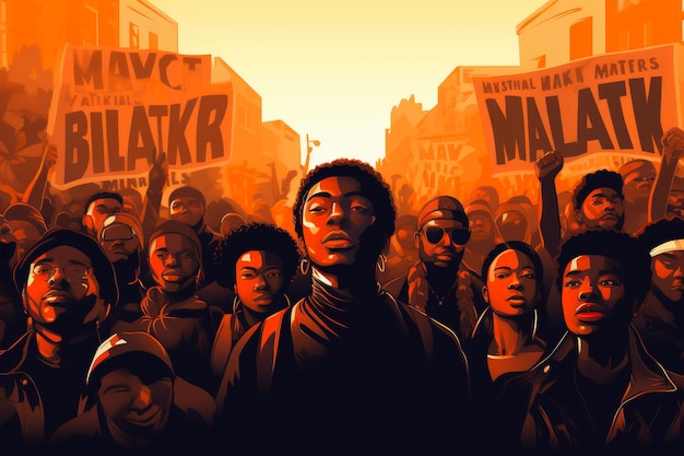 Bold Black Lives Matter Illustration