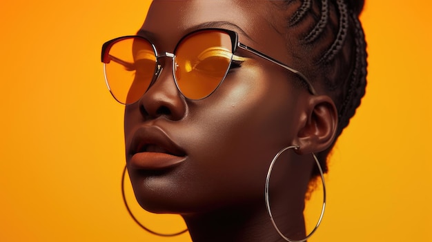 Bold en Beautiful Chic Eyewear Mode op zwart model