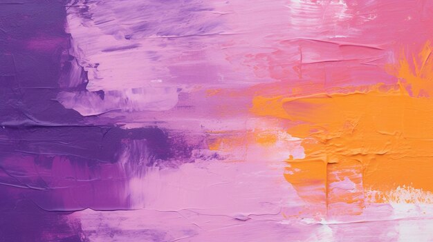 Bold and expressive brush strokes in Violet Mango Tango colors