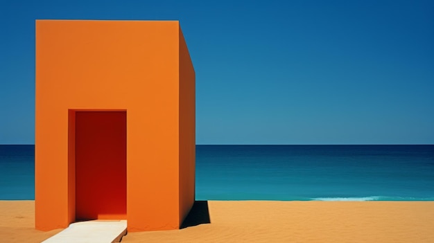 Bold Geometric Minimalism Beach Fotografie door Franco Fontana