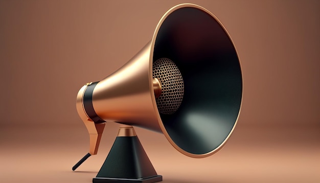 Bold megaphone icon for making a loud announcement or broadcast