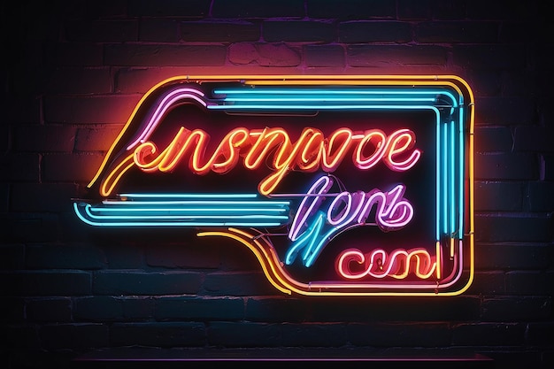 Foto bold neon signage inspiratie visitekaartje