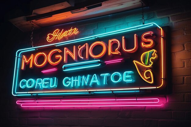 Bold Neon Signage Inspiratie visitekaartje