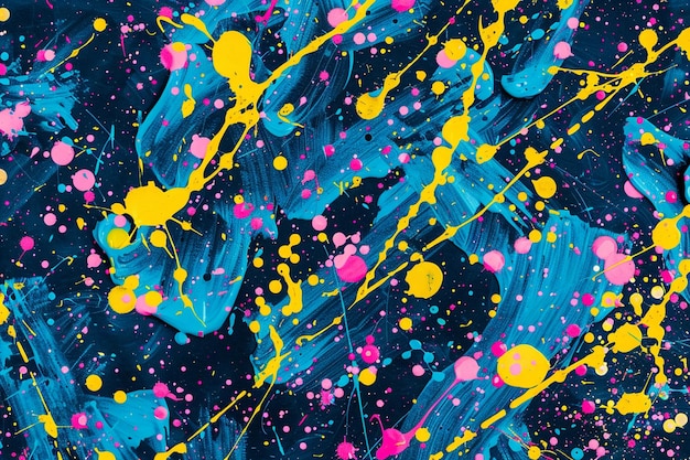 Bold Paint Splatter Pattern Artistic Brushstroke Texture