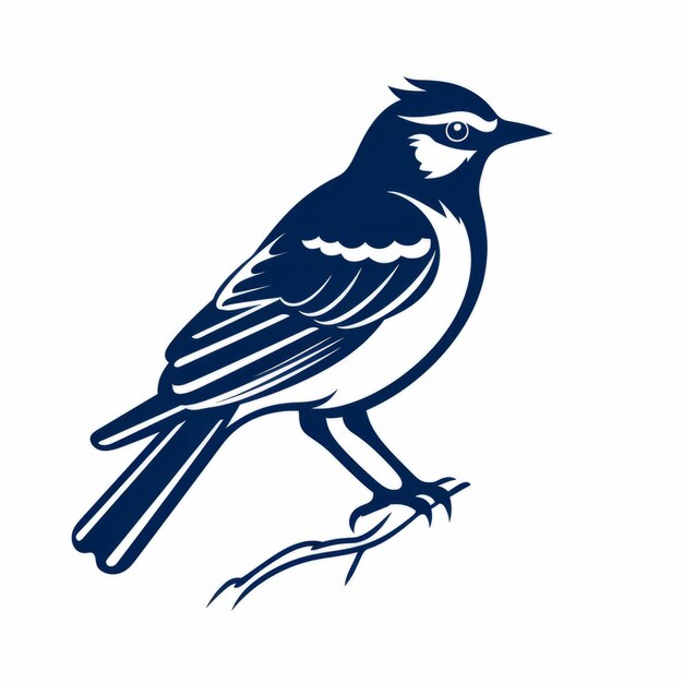 Bold And Recognizable Blue Jay Silhouette Design