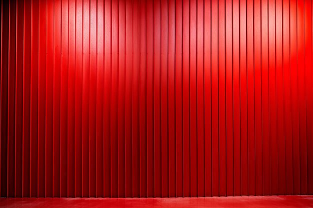 Photo the bold resilience unveiling the vibrant red corrugated steel wall ar 320154901