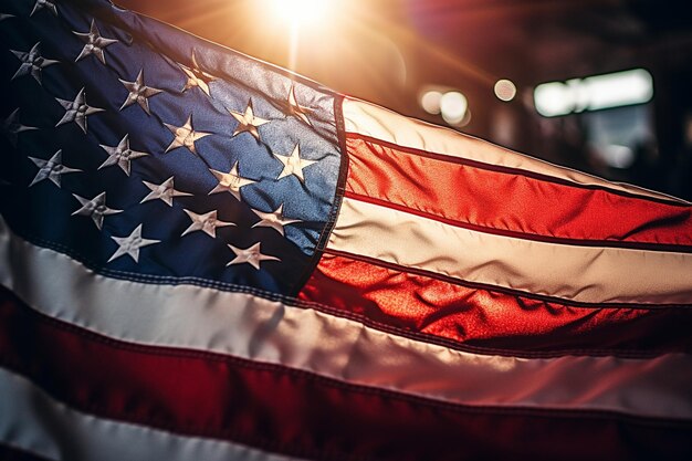 Boldly Beaming American Flag photo