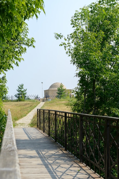 Bolgar stad, Tatarstan, Rusland: Kleine minaret en Khan's Tomb