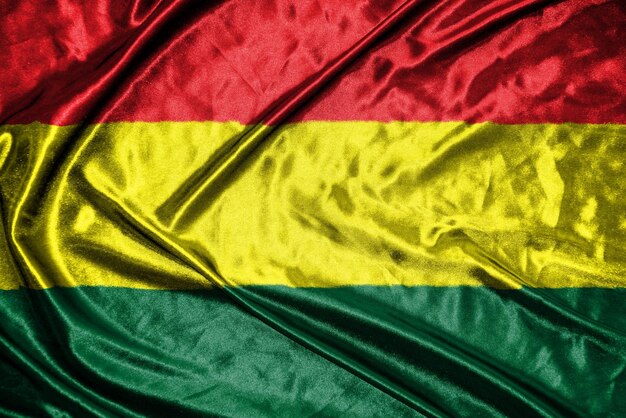 bolivia cloth flag Satin Flag Waving Fabric Texture of the Flag