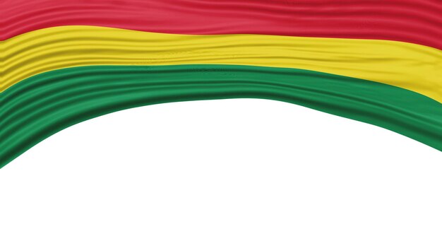 Photo bolivia flag wave national flag clipping path