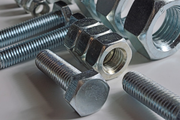 Bolts and screw-nut of different sizes