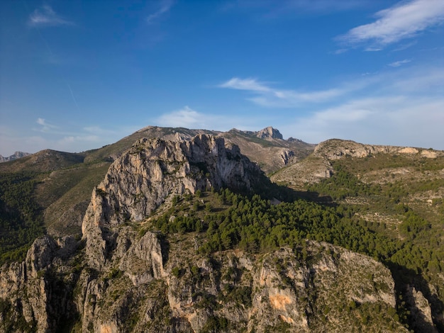 Bolulla 계곡과 Serra d'Aixorta Bolulla Costa Blanca 스페인 알리칸테