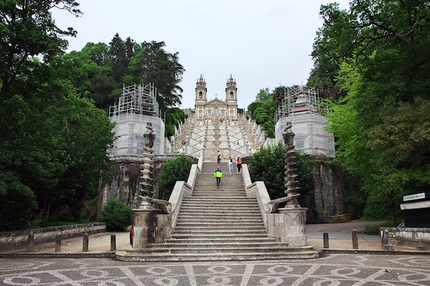 Bom Jesus do Monte kerk in Braga stad Portugal